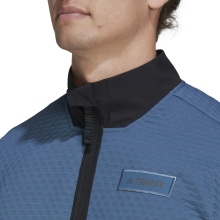 adidas Fleecepullover Terrex Utilitas Hike Half-Zip stalowy niebieski męski